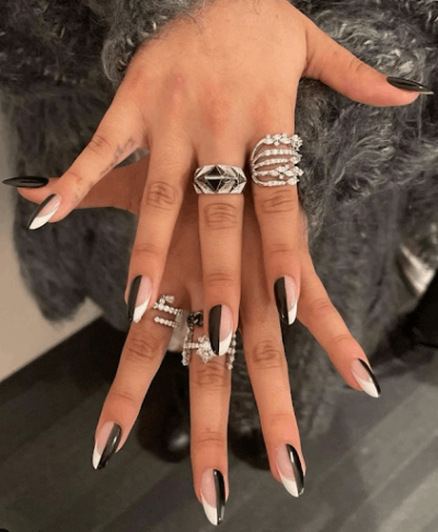 Classy Edgy Almond Nail Designs