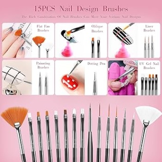 brush for nail design Backdate 1 Amazon