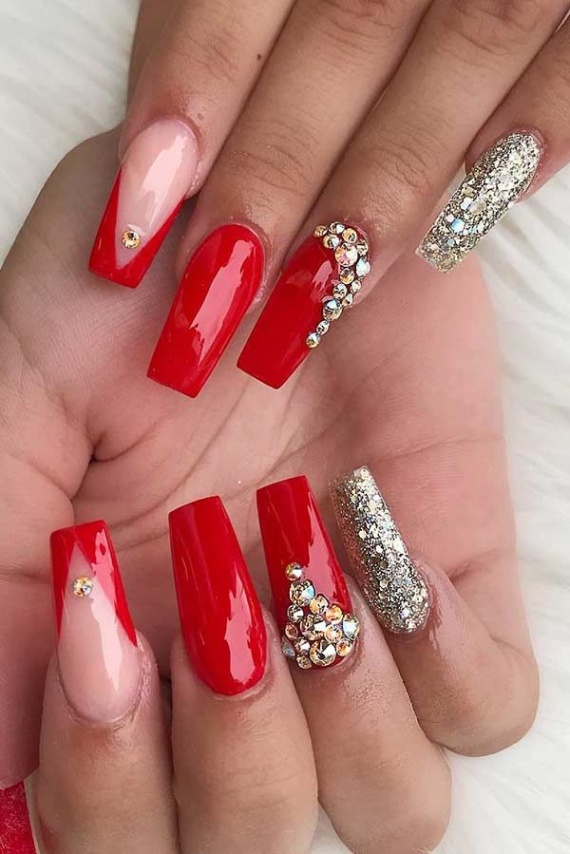 Backdate 1  Beautiful Ways To Rock Red Coffin Nails - StayGlam