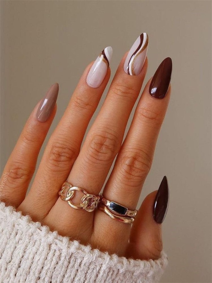 classy edgy almond nail designs Backdate 1  Best Almond Nail Trends and Ideas in