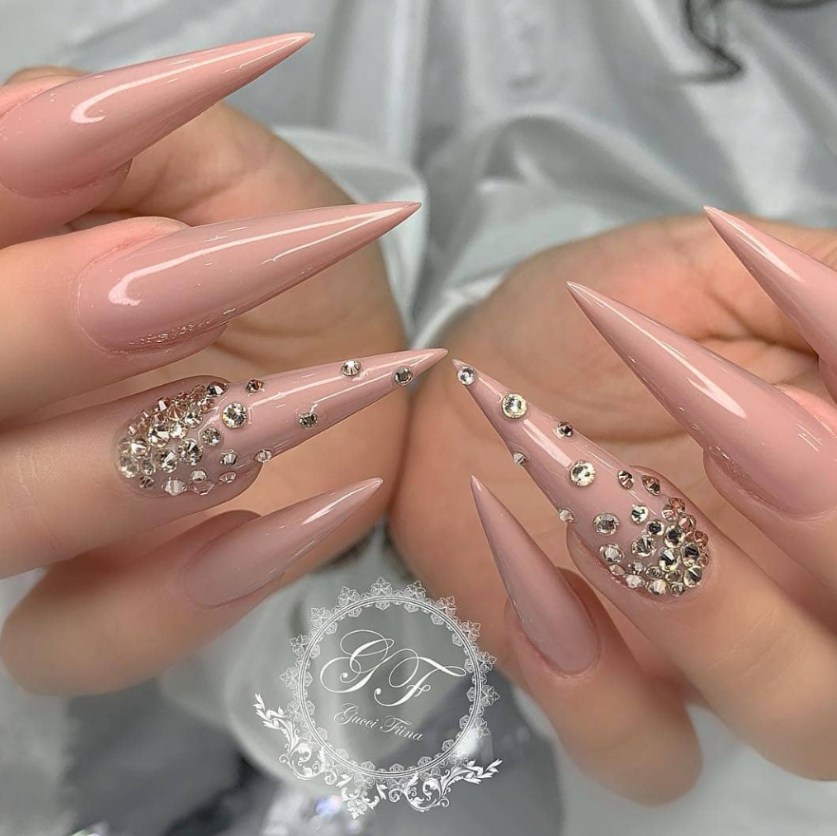 Backdate 1  Chic Classy Acrylic Stiletto Nails Design You'll Love - Page