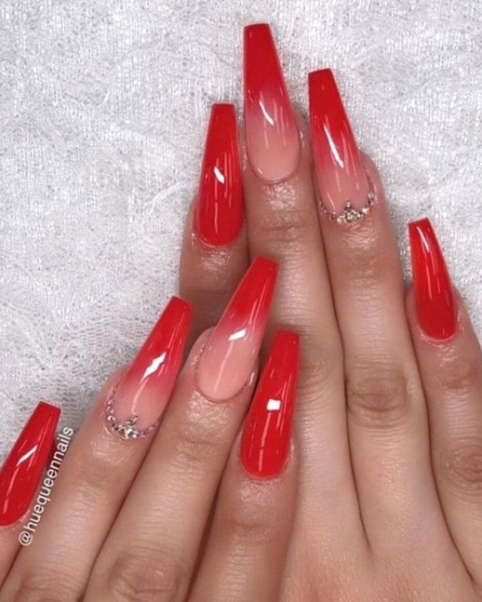 Backdate 1  Hottest Red Long Acrylic Coffin Nails Designs You Need