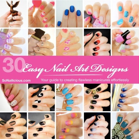 easy to do nail art designs Backdate 3  Easy Nail Designs & Tutorials E-Book