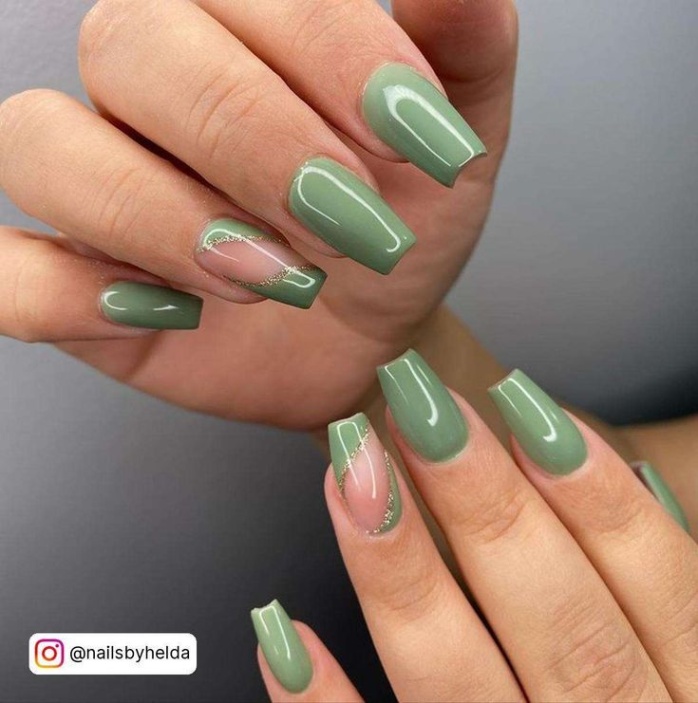 Backdate 4  Beautiful Sage Green Nails