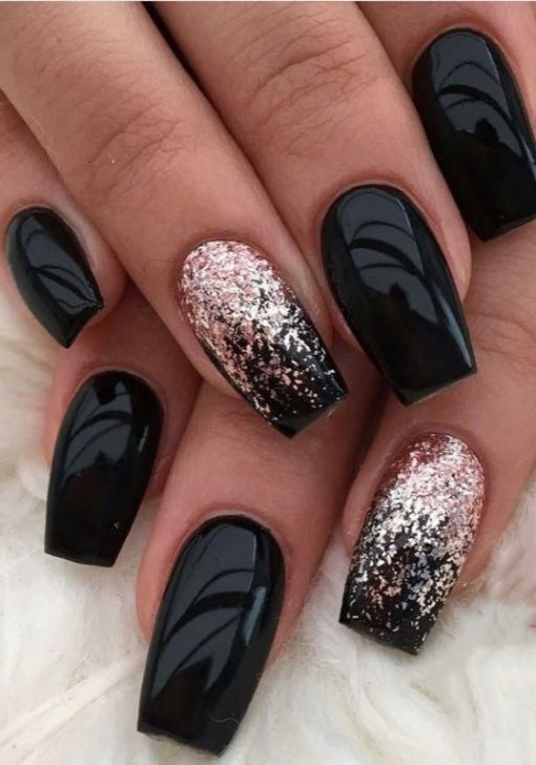 Backdate 4 + Incredible Black Nail Art Designs For Women And Girls