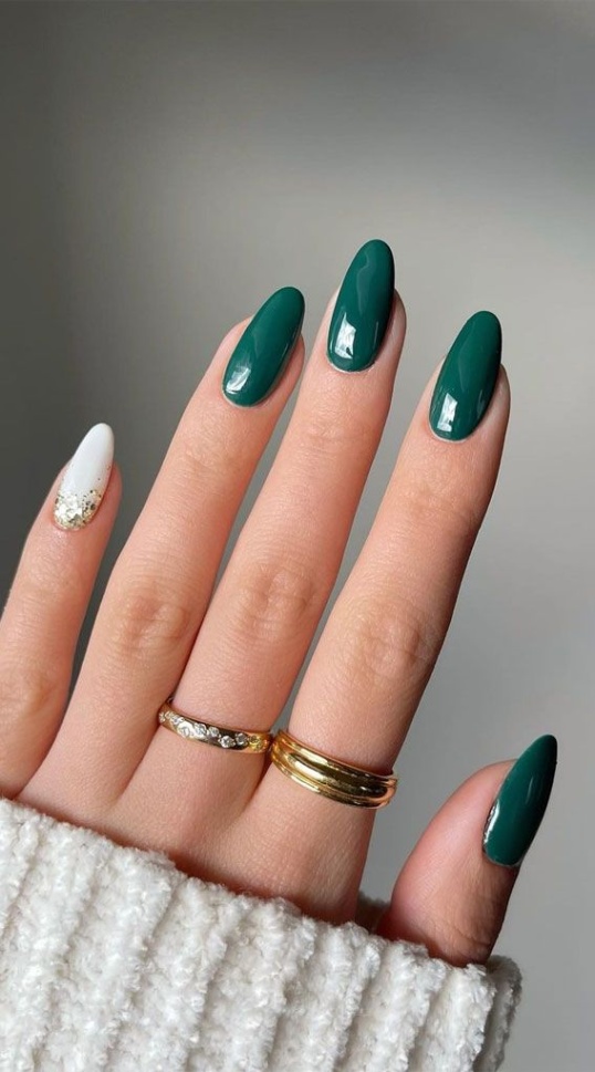 Green Nail Design