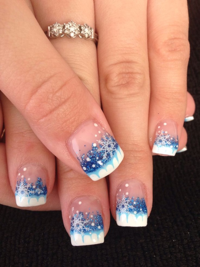 Nail Art Designs Snowflakes