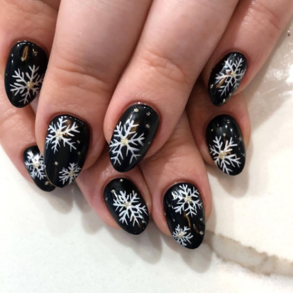 Backdate 5  Snowflake Nail Art Ideas For Your Next Winter Manicure - Sydne Style