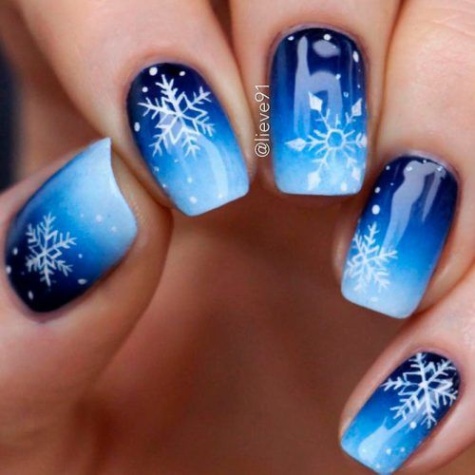 Backdate 5  Snowflake Nails Designs And Ideas To Wear In Winter