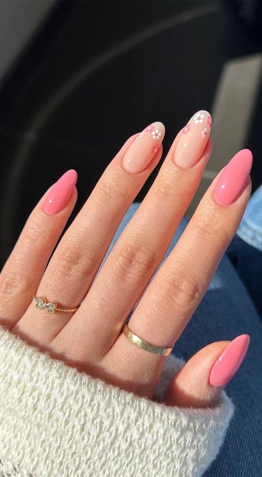 Niche Utama 1  Aesthetic Retro Nail Designs For A Spring Mani : Rosy Pink