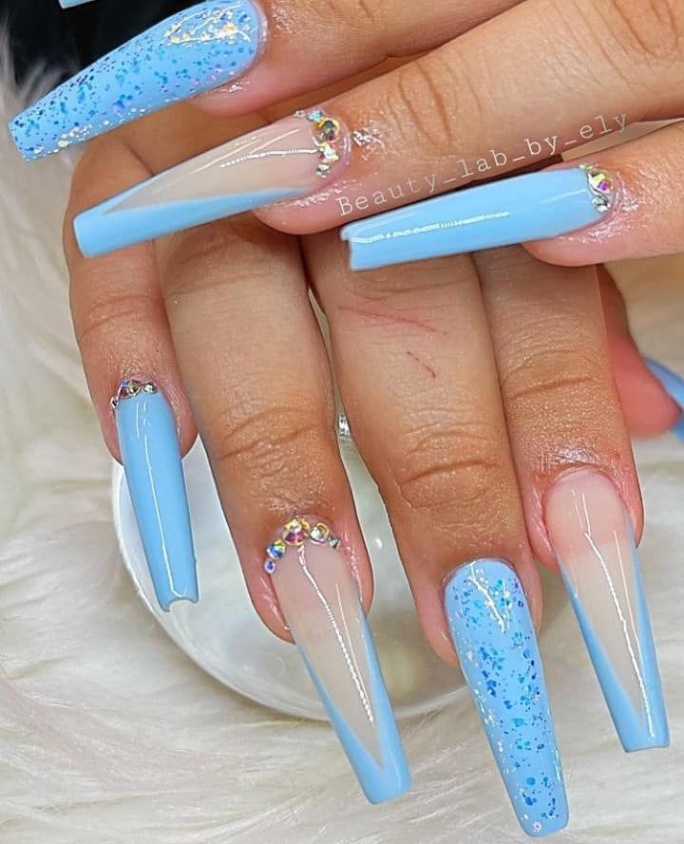 Niche Utama 1  Baby Blue Nails Designs Which Are Gorgeous To Inspire You