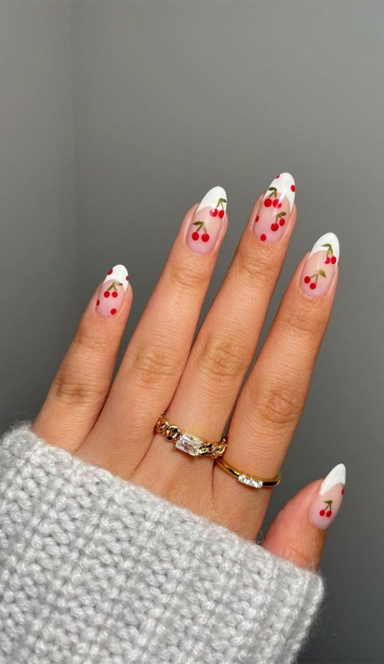 Niche Utama 1  Cherry Nails Ideas That Are Fun & Playful Nail Art Trend