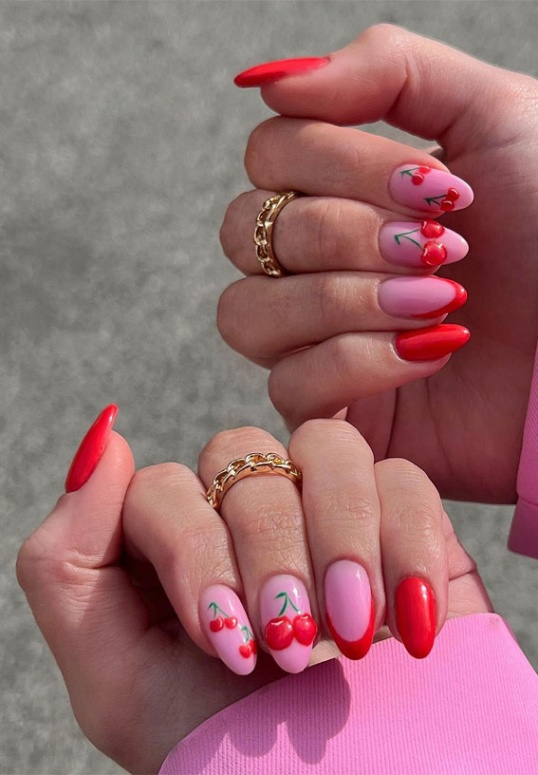 Cherry Nail Design