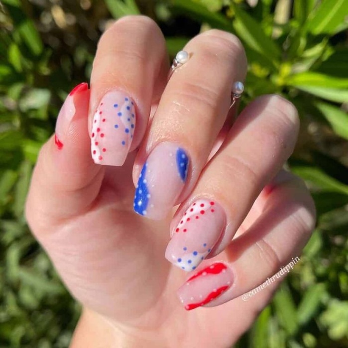 4th Of July Nail Design