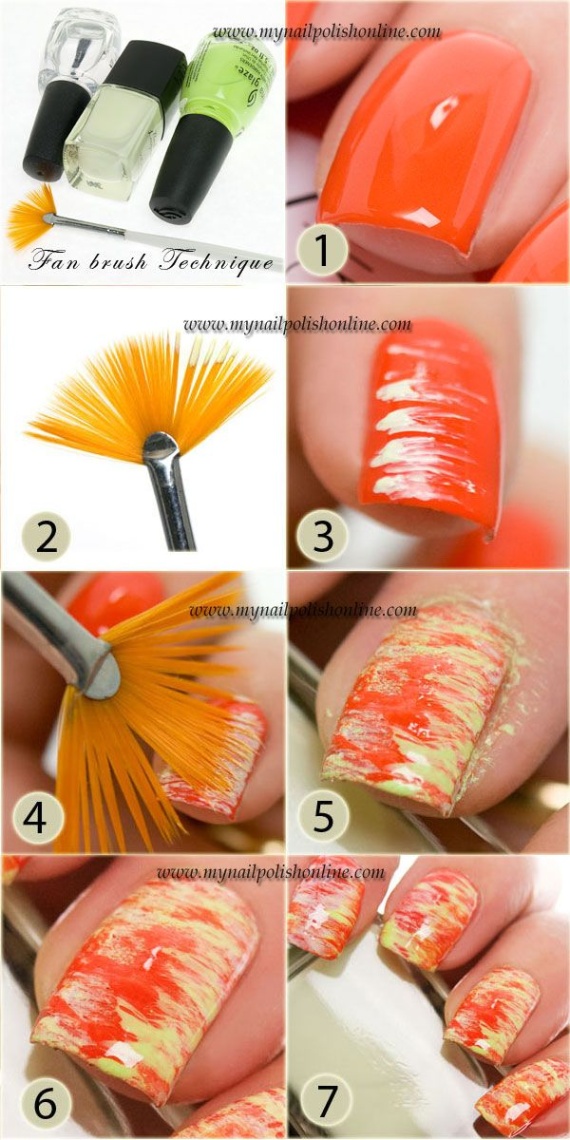 Niche Utama 1 Nail Art Sunday - Fan Brush Technique Tutorial - My Nail Polish Online