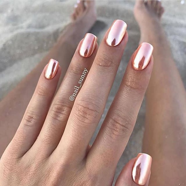 Rose Gold Nail Designs