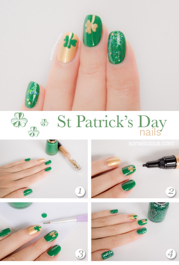 St Patrick’s Day Nail Designs