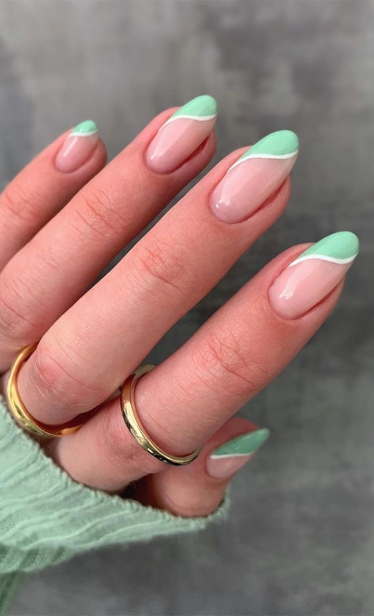 Summer Green Nails Design