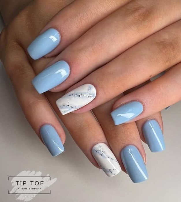 Niche Utama 1  Trendy Blue Nail Designs For A Stunning And Versatile Look