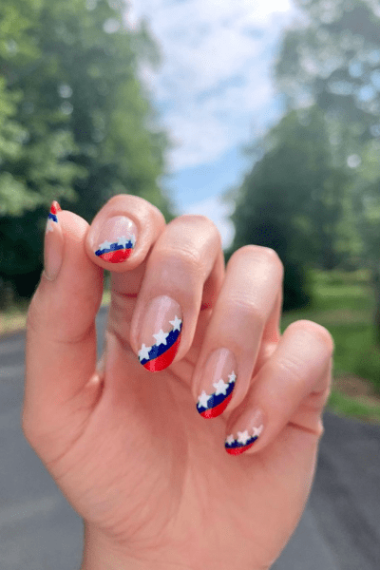 Niche Utama 2 Classy Memorial Day Nails - The Gray Details