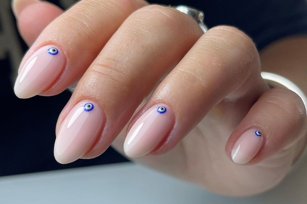 Clear Nails With Designs