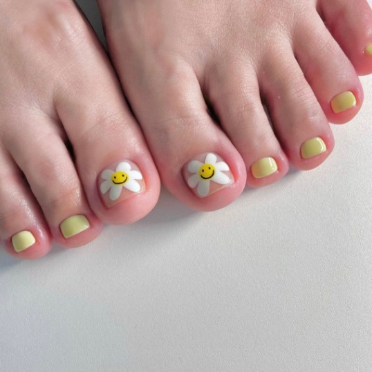 Flower Nail Designs For Toes