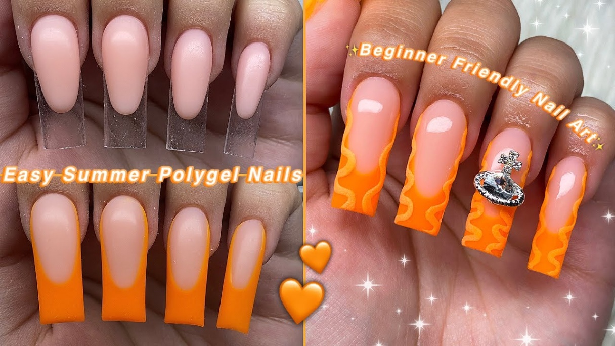 Niche Utama 2 EASY ABSTRACT POLYGEL NAILS💕 BEGINNER FRIENDLY NAIL ART & SUMMER