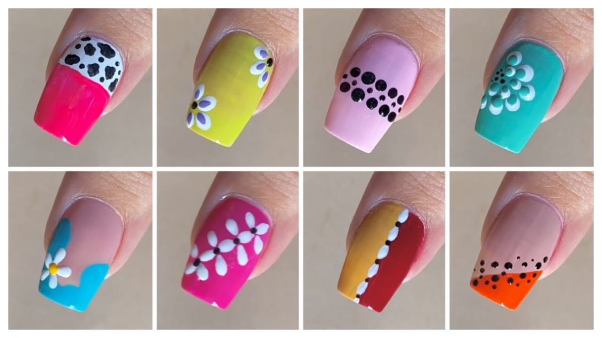 Niche Utama 2 Easy Nail Art, No Tools - YouTube