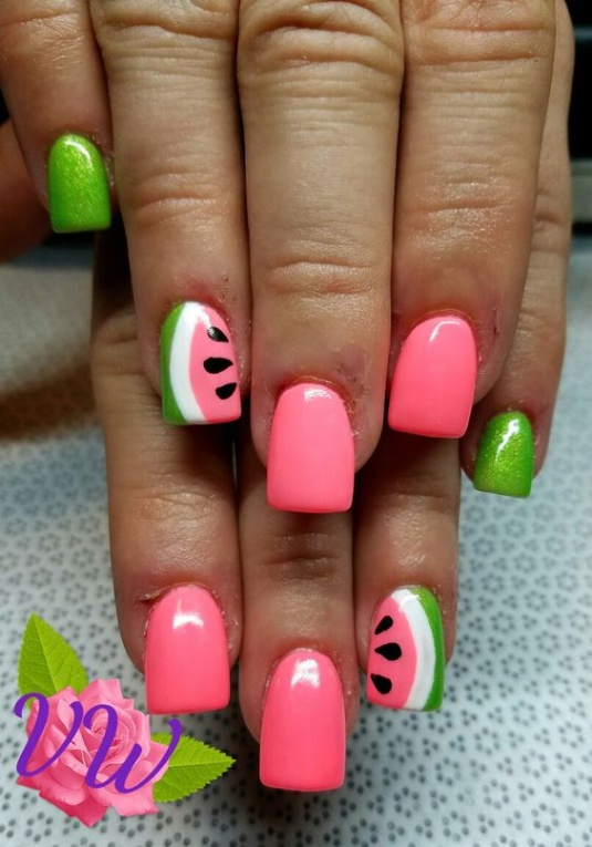 Niche Utama 2 Exploring Watermelon Nail Designs To Embrace The Summer Vibes