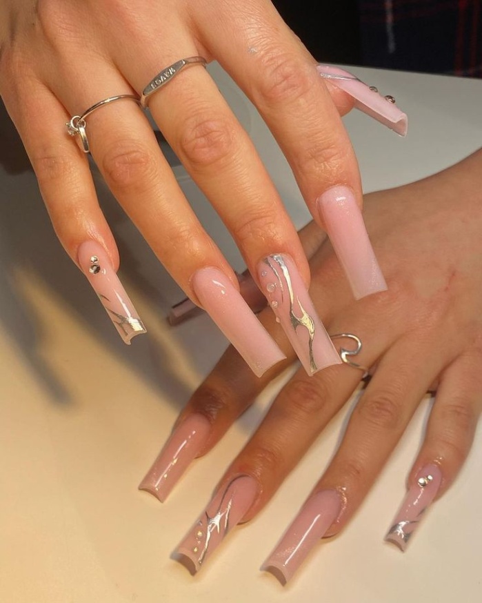 Long Square Nail Designs