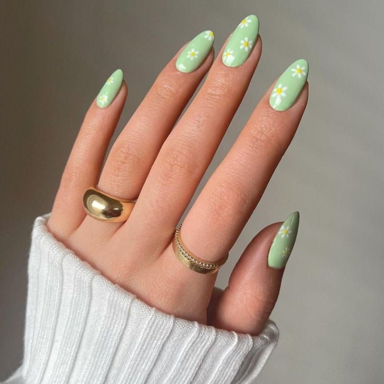 Light Green Nail Designs