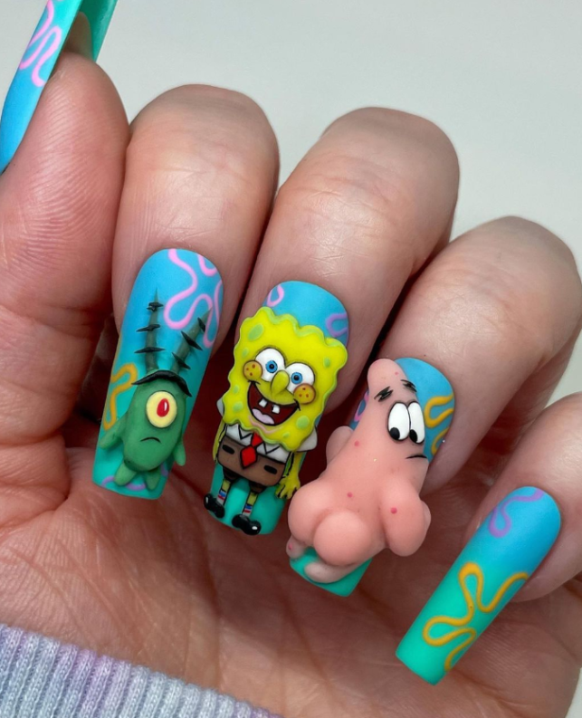 Cartoon Nail Designs