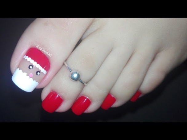 Christmas Toe Nail Designs