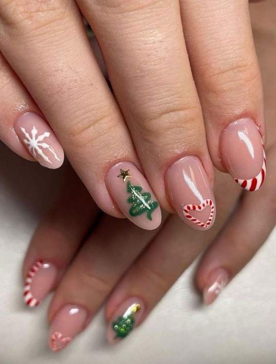 Niche Utama 2 + Stylish Festive Nail Designs : Christmas Tree + Candy Cane