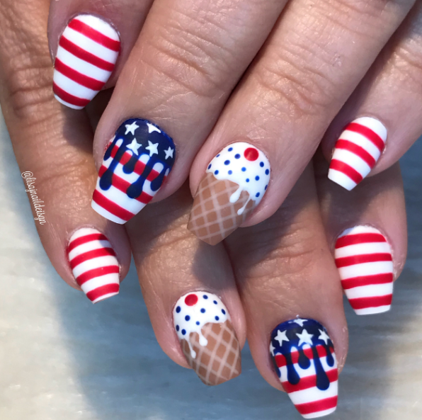 Niche Utama 2  Th Of July Nail Designs - Th Of July Nail Art