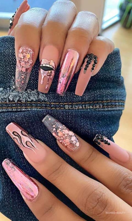 Niche Utama 2 + Trendy Acrylic Nail Designs 24 - Inspired Beauty